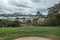 The Rocks and Harbor Bridge from Observatory Hill Rotunda.  Sydney, Australia