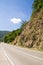 Rocks on highway in Dinaric Alps, Serbia