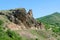 Rocks hill and clear blue sky