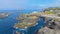 Rocks Irish Sea Atlantic Ocean on coastline Giants Causeway Co. Antrim Northern Ireland