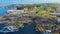 Rocks Irish Sea Atlantic Ocean on coastline Giants Causeway Co. Antrim Northern Ireland