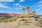 Rocks in Ischigualasto National Park. Argentina. Valley