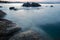 Rocks at Karidi beach long exposure