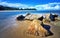 Rocks at Kuala Ibai beach