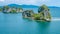 Rocks Landscape in Kabui Bay near Waigeo. West Papuan, Raja Ampat, Indonesia