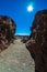 Rocks of Las Canadas caldera of Teide volcano. Mirador (viewpoint) Minas de San Jose Sur.