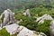 Rocks in Moorish Castle near Lisbon