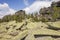 Rocks on Mount Zelenaya. Sheregesh, Russia