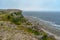 Rocks near Baltic sea. Rocky shore in Sweden. Gotland island. Photo of scandinavian nature.