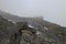 Rocks and Neue Prager HÃ¼tte hut, Grossvenediger