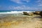 Rocks in ocean. Mexico.