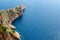 Rocks off the coast of Alanya. View from above.