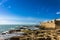 Rocks off the coastline of Castillo de San Sebastian in Cadiz