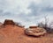 Rocks in Palo Duro Canyon state park.Texas