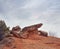 Rocks in Palo Duro Canyon state park.Texas