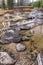 Rocks in Redfish Creek in Idaho.