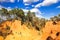 Rocks in Roussillon, Provence, France