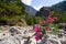 Rocks of Samaria Gorge, Crete island, Greece