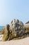 Rocks , sea and blue sky - Bangsaen Beach, Khao Sam Muk, Chonb