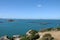 Rocks in the sea off the coast of Herm