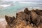 Rocks with severe erosion at Stony Point located in Robe South Australia on November 11th 2020