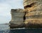 rocks with shape of helm in Corsica Island in Europe