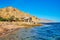 The rocks on shore of Aqaba gulf, Sinai, Egypt