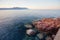 Rocks on the shore in Arbatax, Sardinia