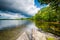 Rocks on the shore of Massabesic Lake, in Auburn, New Hampshire.