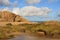 Rocks and sky in Calheta beach, Porto Santo