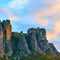 Rocks and St. Stephen monastery in Meteora