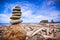 Rocks Stacked at Ruby Beach