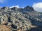 Rocks and stones in the autumn Swiss Alpine environment and in the St. Gotthard pass Gotthardpass mountain area, Airolo