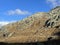 Rocks and stones in the autumn Swiss Alpine environment and in the St. Gotthard pass Gotthardpass mountain area, Airolo