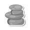 Rocks stones spa isolated icon