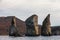 Rocks Three brothers in Avacha bay