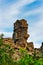 Rocks on the top of the mountain in the urals