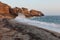 Rocks at Triopetra beach. Mediterranean sea. Greece