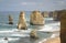 Rocks of the twelve apostels along the Great Ocean Road, south Australia