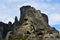 The rocks in the valley of Meteora mountains