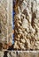 Rocks of the Wailing wall close up in Jerusalem