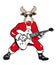 Rockstar Reindeer Cartoon