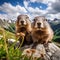 Rocky Alpine Marmots, A Peek into the Curious World of Alpine Wildlife