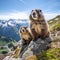 Rocky Alpine Marmots, A Peek into the Curious World of Alpine Wildlife