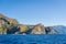 Rocky Amalfi coast seascape