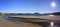 Rocky Bay beach, river and islands of Saint Lawrence Estuary in Riviere-au-Tonnerre area, Cote-Nord, Quebec