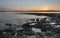 Rocky beach of the Adriatic Sea, Medulin, Croatia