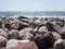 Rocky beach along a beautiful shoreline