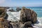 Rocky beach of the amazing Bodega Bay an hour north of San Francisco. Sonoma County in California, USA