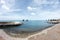 Rocky beach and awesome blue sea water - beauty of nature